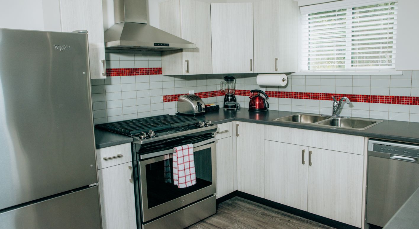 Whalebone Cove Cabin kitchen